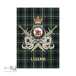 ScotsTee Shop Scottish Farquharson Dress Clan Crest Tartan Flag The Golden Sword of Courageous Legacy Flag