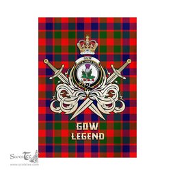 ScotsTee Shop Scottish Gow of Skeoch Clan Crest Tartan Flag The Golden Sword of Courageous Legacy Flag