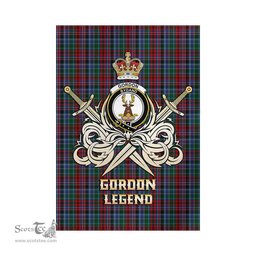 ScotsTee Shop Scottish Gordon Red Clan Crest Tartan Flag The Golden Sword of Courageous Legacy Flag