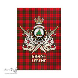 ScotsTee Shop Scottish Grant Modern Clan Crest Tartan Flag The Golden Sword of Courageous Legacy Flag