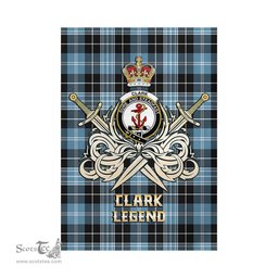 ScotsTee Shop Scottish Clark Ancient Clan Crest Tartan Flag The Golden Sword of Courageous Legacy Flag