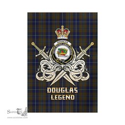 ScotsTee Shop Scottish Douglas Brown Clan Crest Tartan Flag The Golden Sword of Courageous Legacy Flag