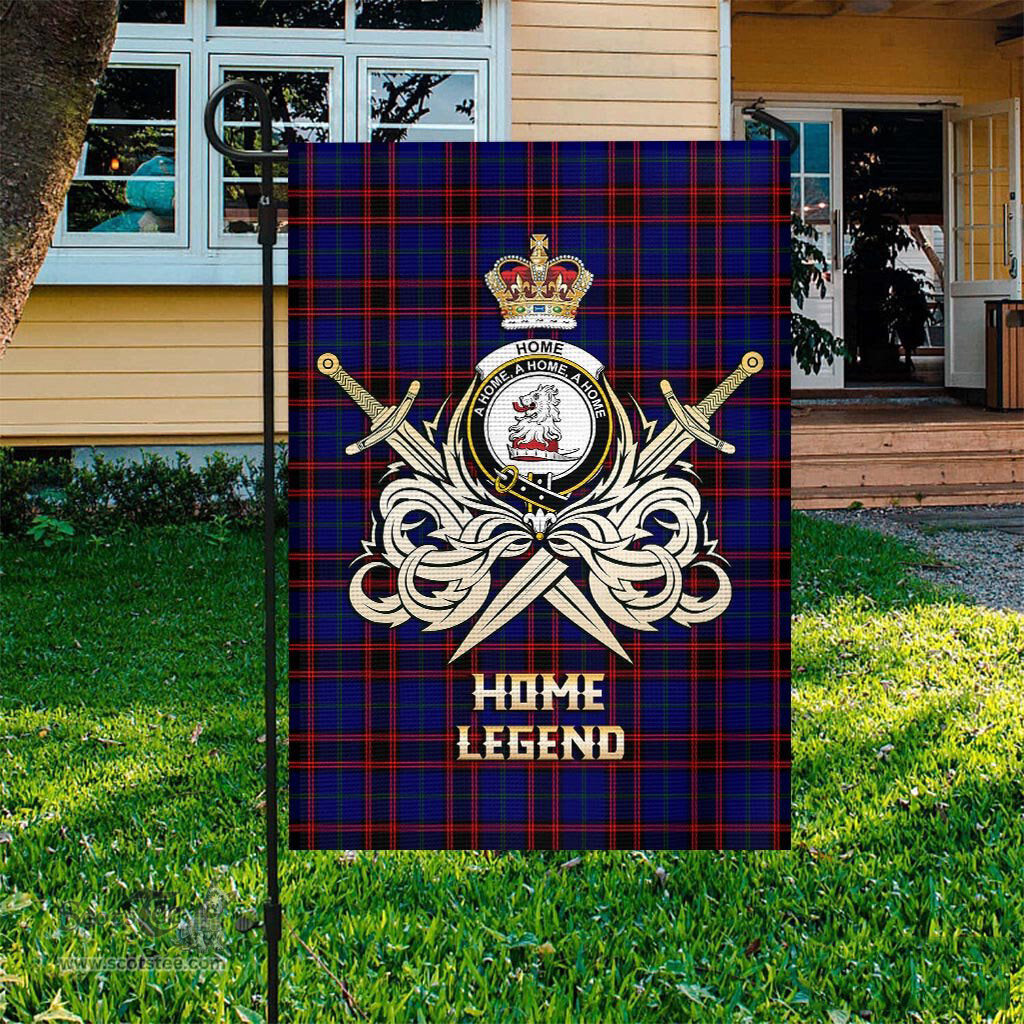 ScotsTee Shop Scottish Home Modern Clan Crest Tartan Flag The Golden Sword of Courageous Legacy Flag