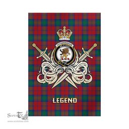 ScotsTee Shop Scottish Fotheringham Modern Clan Crest Tartan Flag The Golden Sword of Courageous Legacy Flag