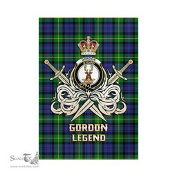 ScotsTee Shop Scottish Gordon Modern Clan Crest Tartan Flag The Golden Sword of Courageous Legacy Flag