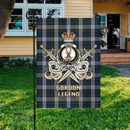 ScotsTee Shop Scottish Gordon Dress Clan Crest Tartan Flag The Golden Sword of Courageous Legacy Flag