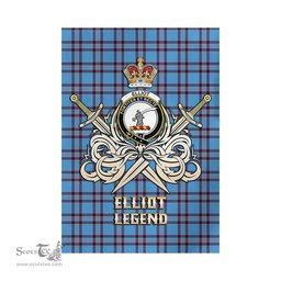 ScotsTee Shop Scottish Elliot Ancient Clan Crest Tartan Flag The Golden Sword of Courageous Legacy Flag