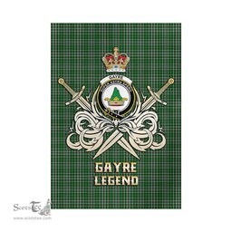 ScotsTee Shop Scottish Gayre Dress Clan Crest Tartan Flag The Golden Sword of Courageous Legacy Flag