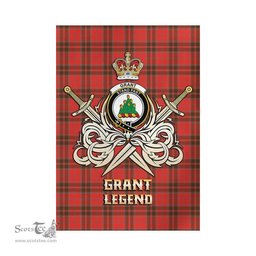 ScotsTee Shop Scottish Grant Weathered Clan Crest Tartan Flag The Golden Sword of Courageous Legacy Flag