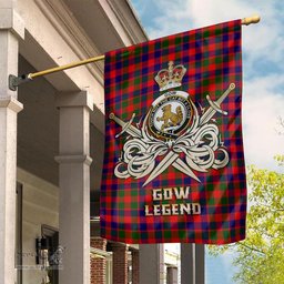 ScotsTee Shop Scottish Gow Modern Clan Crest Tartan Flag The Golden Sword of Courageous Legacy Flag