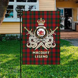 ScotsTee Shop Scottish MacDuff Clan Crest Tartan Flag The Golden Sword of Courageous Legacy Flag