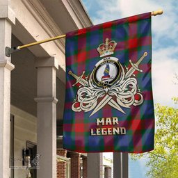 ScotsTee Shop Scottish Mar Clan Crest Tartan Flag The Golden Sword of Courageous Legacy Flag