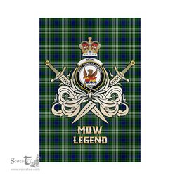 ScotsTee Shop Scottish Mow Clan Crest Tartan Flag The Golden Sword of Courageous Legacy Flag