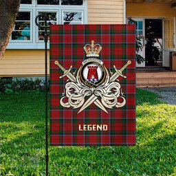 ScotsTee Shop Scottish MacNaughton Clan Crest Tartan Flag The Golden Sword of Courageous Legacy Flag