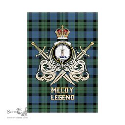 ScotsTee Shop Scottish McCoy Ancient Clan Crest Tartan Flag The Golden Sword of Courageous Legacy Flag