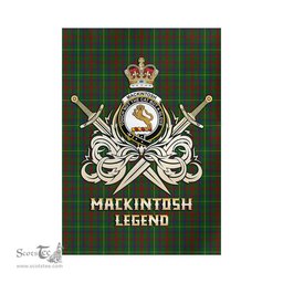 ScotsTee Shop Scottish MacKintosh Hunting Clan Crest Tartan Flag The Golden Sword of Courageous Legacy Flag