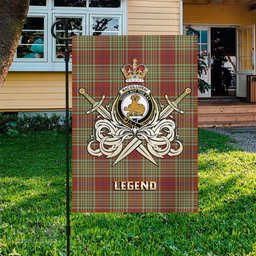 ScotsTee Shop Scottish MacGillivray Hunting Ancient Clan Crest Tartan Flag The Golden Sword of Courageous Legacy Flag