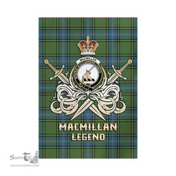 ScotsTee Shop Scottish MacMillan Hunting Ancient Clan Crest Tartan Flag The Golden Sword of Courageous Legacy Flag