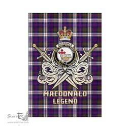ScotsTee Shop Scottish MacDonald Dress Modern Clan Crest Tartan Flag The Golden Sword of Courageous Legacy Flag
