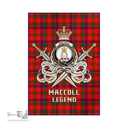 ScotsTee Shop Scottish MacColl Modern Clan Crest Tartan Flag The Golden Sword of Courageous Legacy Flag