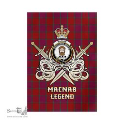 ScotsTee Shop Scottish MacNab Old Clan Crest Tartan Flag The Golden Sword of Courageous Legacy Flag