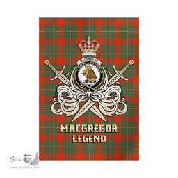 ScotsTee Shop Scottish MacGregor Ancient Clan Crest Tartan Flag The Golden Sword of Courageous Legacy Flag