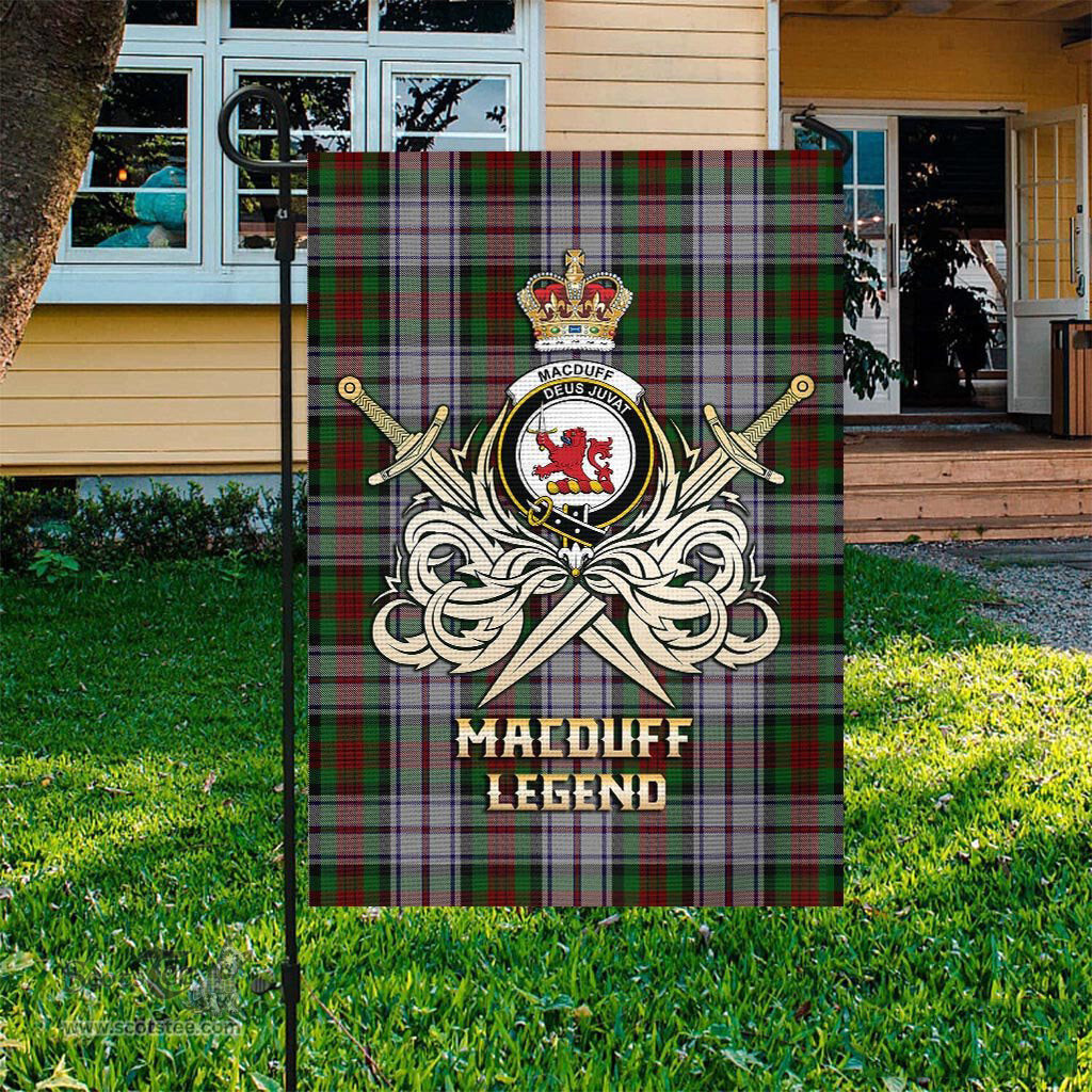 ScotsTee Shop Scottish MacDuff Dress Clan Crest Tartan Flag The Golden Sword of Courageous Legacy Flag