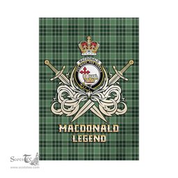 ScotsTee Shop Scottish MacDonald Lord of the Isles Hunting Clan Crest Tartan Flag The Golden Sword of Courageous Legacy Flag