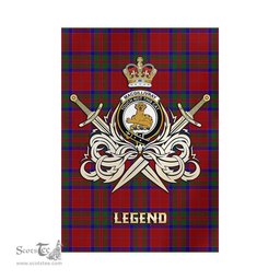 ScotsTee Shop Scottish MacGillivray Clan Crest Tartan Flag The Golden Sword of Courageous Legacy Flag