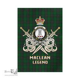 ScotsTee Shop Scottish MacLean of Duart Hunting Clan Crest Tartan Flag The Golden Sword of Courageous Legacy Flag