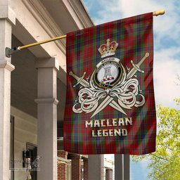 ScotsTee Shop Scottish MacLean of Duart Clan Crest Tartan Flag The Golden Sword of Courageous Legacy Flag