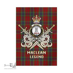 ScotsTee Shop Scottish MacLean of Duart Clan Crest Tartan Flag The Golden Sword of Courageous Legacy Flag