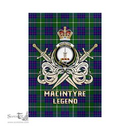ScotsTee Shop Scottish MacIntyre Hunting Modern Clan Crest Tartan Flag The Golden Sword of Courageous Legacy Flag