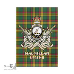 ScotsTee Shop Scottish MacMillan Old Ancient Clan Crest Tartan Flag The Golden Sword of Courageous Legacy Flag
