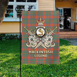 ScotsTee Shop Scottish MacKintosh Ancient Clan Crest Tartan Flag The Golden Sword of Courageous Legacy Flag