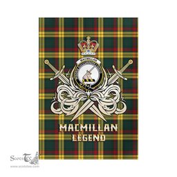 ScotsTee Shop Scottish MacMillan Old Modern Clan Crest Tartan Flag The Golden Sword of Courageous Legacy Flag