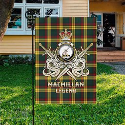 ScotsTee Shop Scottish MacMillan Old Modern Clan Crest Tartan Flag The Golden Sword of Courageous Legacy Flag