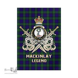 ScotsTee Shop Scottish MacKinlay Modern Clan Crest Tartan Flag The Golden Sword of Courageous Legacy Flag