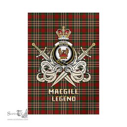 ScotsTee Shop Scottish MacGill Clan Crest Tartan Flag The Golden Sword of Courageous Legacy Flag