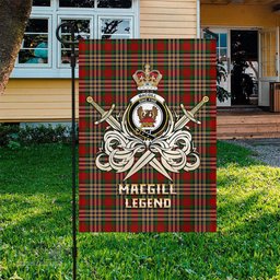 ScotsTee Shop Scottish MacGill Clan Crest Tartan Flag The Golden Sword of Courageous Legacy Flag