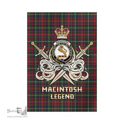 ScotsTee Shop Scottish MacIntosh Hunting Modern Clan Crest Tartan Flag The Golden Sword of Courageous Legacy Flag