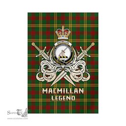 ScotsTee Shop Scottish MacMillan Society of Glasgow Clan Crest Tartan Flag The Golden Sword of Courageous Legacy Flag