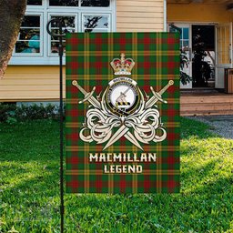 ScotsTee Shop Scottish MacMillan Society of Glasgow Clan Crest Tartan Flag The Golden Sword of Courageous Legacy Flag