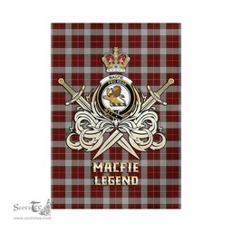 ScotsTee Shop Scottish MacFie Dress Clan Crest Tartan Flag The Golden Sword of Courageous Legacy Flag
