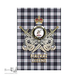 ScotsTee Shop Scottish MacRae Dress Modern Clan Crest Tartan Flag The Golden Sword of Courageous Legacy Flag