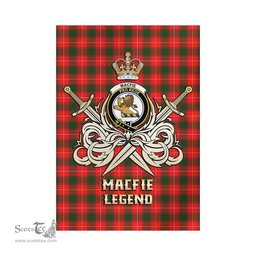 ScotsTee Shop Scottish MacFie Modern Clan Crest Tartan Flag The Golden Sword of Courageous Legacy Flag