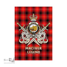 ScotsTee Shop Scottish MacIver Modern Clan Crest Tartan Flag The Golden Sword of Courageous Legacy Flag