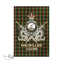 ScotsTee Shop Scottish MacMillan Ancient Clan Crest Tartan Flag The Golden Sword of Courageous Legacy Flag