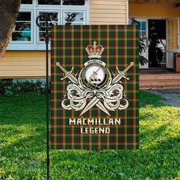 ScotsTee Shop Scottish MacMillan Ancient Clan Crest Tartan Flag The Golden Sword of Courageous Legacy Flag