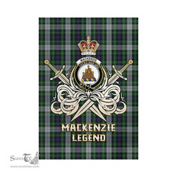 ScotsTee Shop Scottish MacKenzie Dress Clan Crest Tartan Flag The Golden Sword of Courageous Legacy Flag